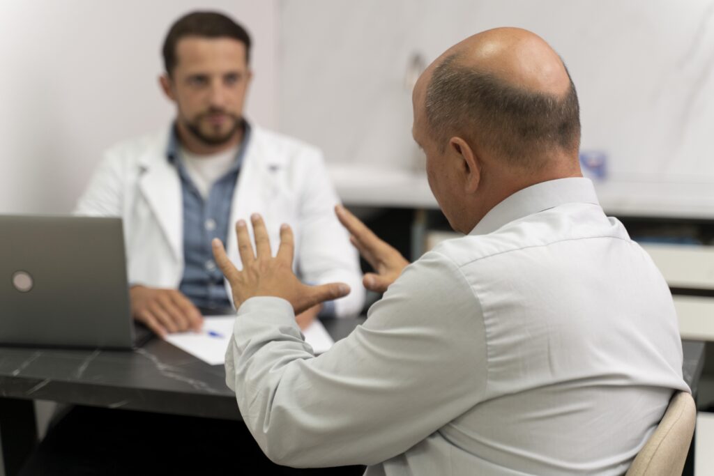 consulta com médico para realizar exames preventivos